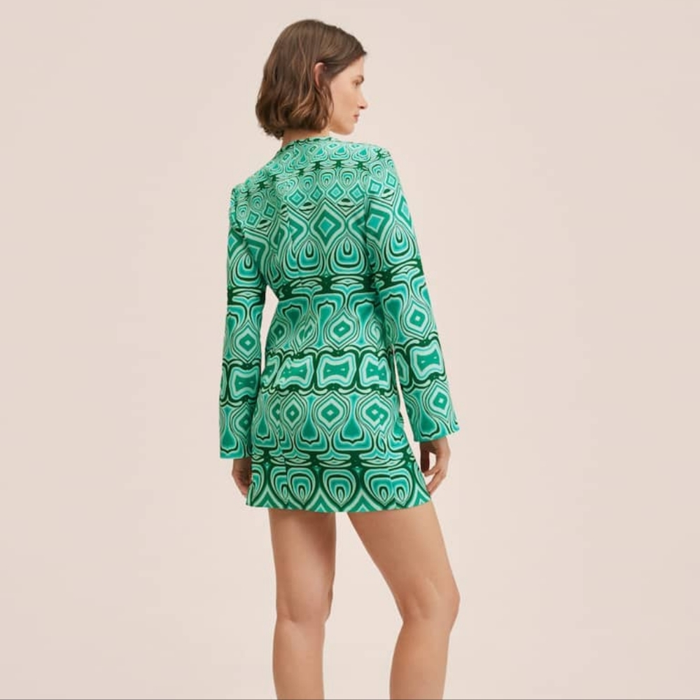 MANGO Retro Mini Dress - Picture 4 of 6